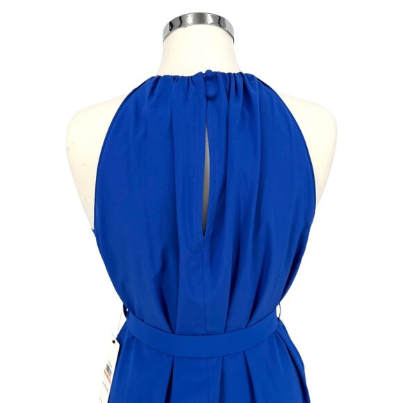Calvin Klein Commuter Halter A-Line Dress Dazzling Blue Size 2 NWT - Picture 6 of 11